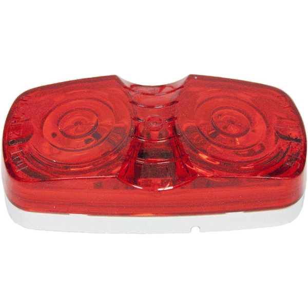 Peterson RECT CLR MKR LIT 2 BULB RED V138R - main